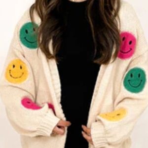 Talulah Smiley Patch Cardigan